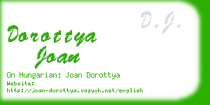 dorottya joan business card